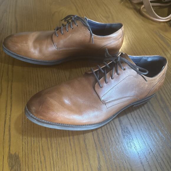 Cole Hann Grand Plain Toe Lace Brown Dress Oxfords Size 10.5 M main image 12